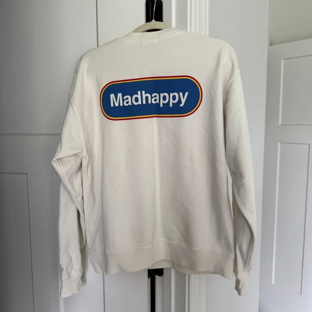 Madhappy‎ Off-White Crewneck Classics Logo Sweatshirt Pullover